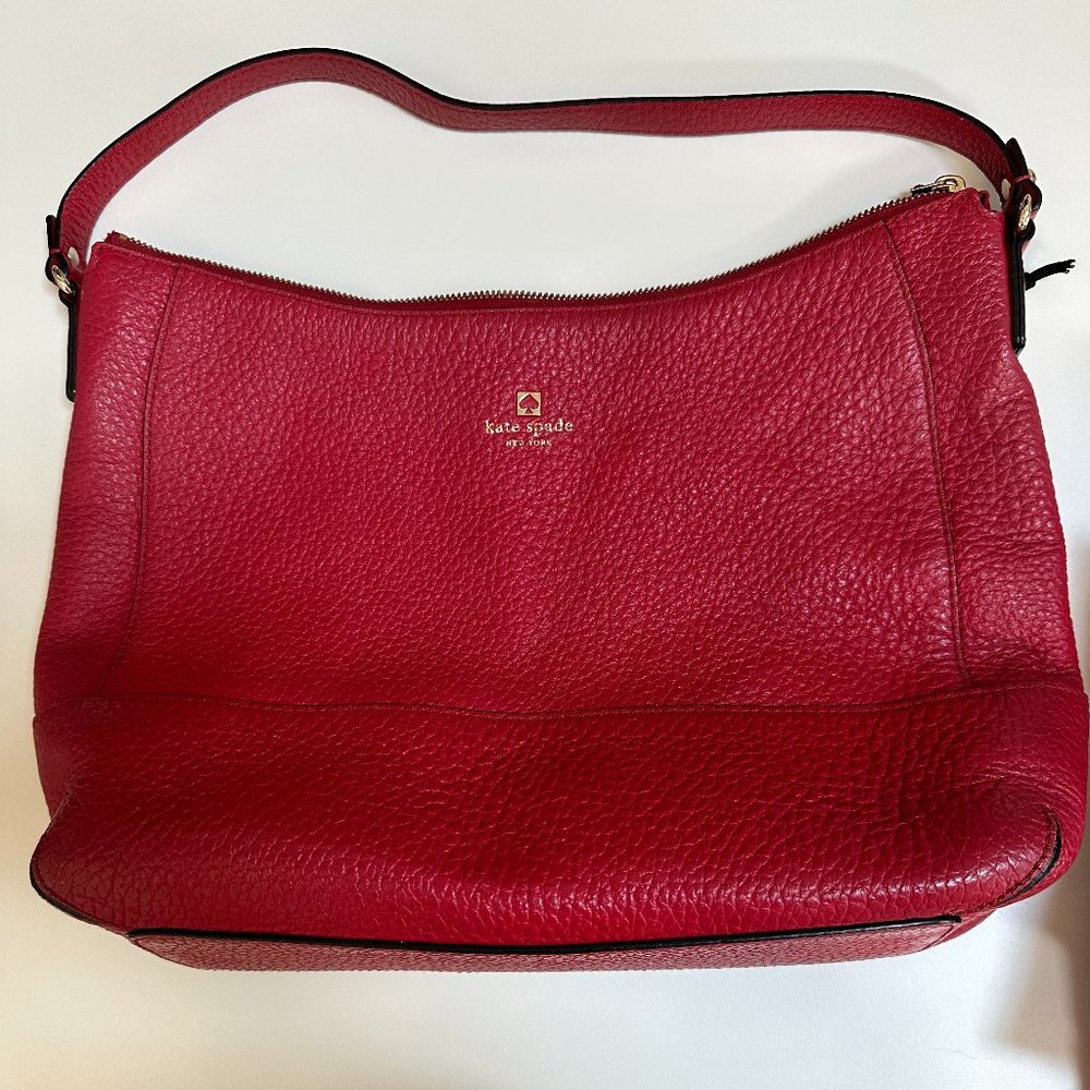 Kate Spade large, dark red handbag/purse EUC